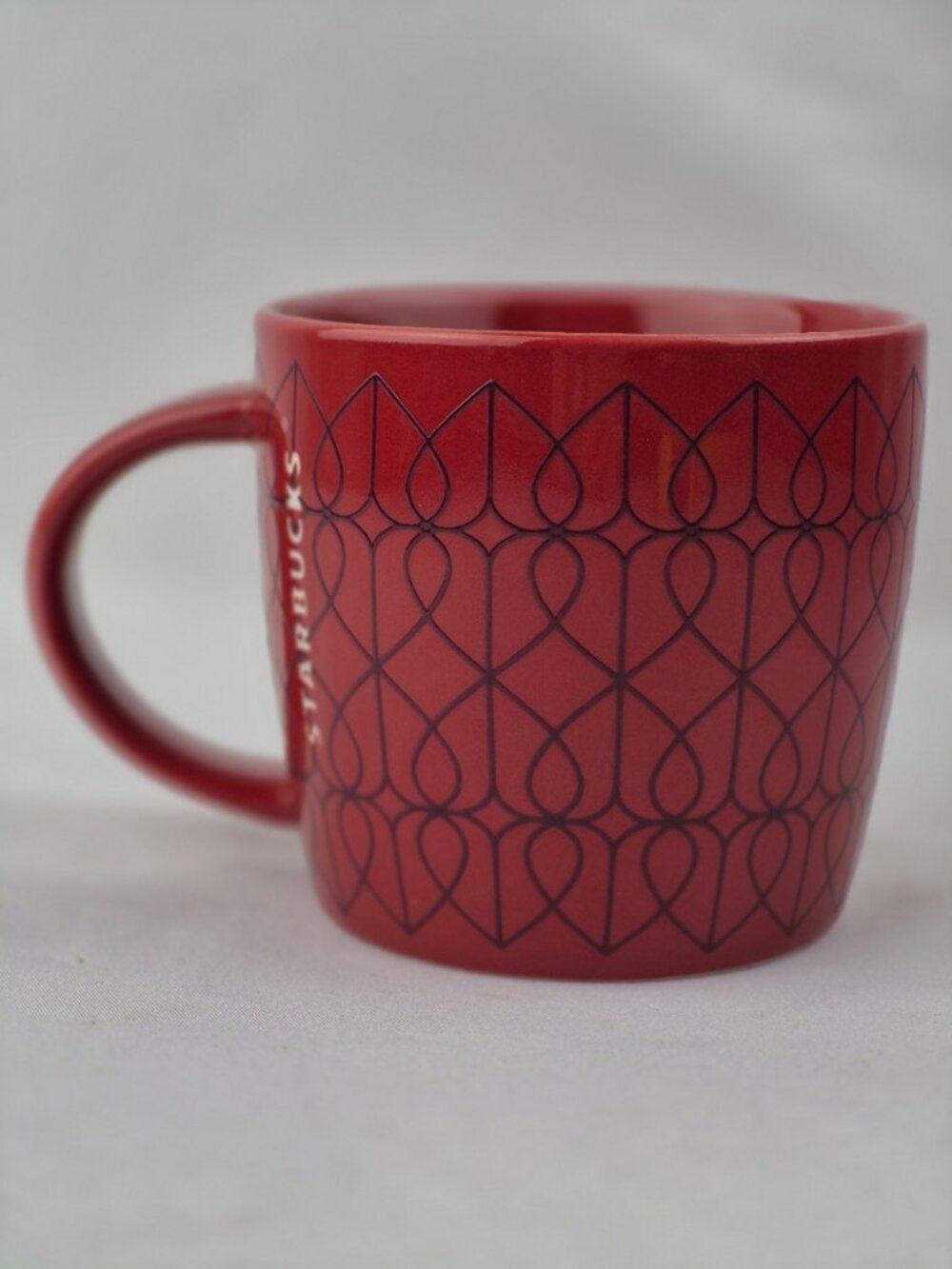 Starbucks Valentine's Day "Sweetheart" Interlocking Hearts Coffee Mug 2013 14 oz